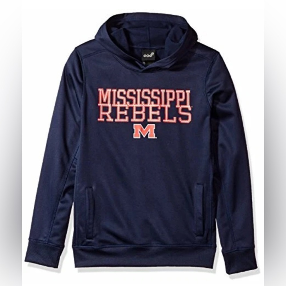 NWT [Gen2] Mississippi Ole’ Miss Rebels NCAA Performance Hoodie Youth M (10/12)